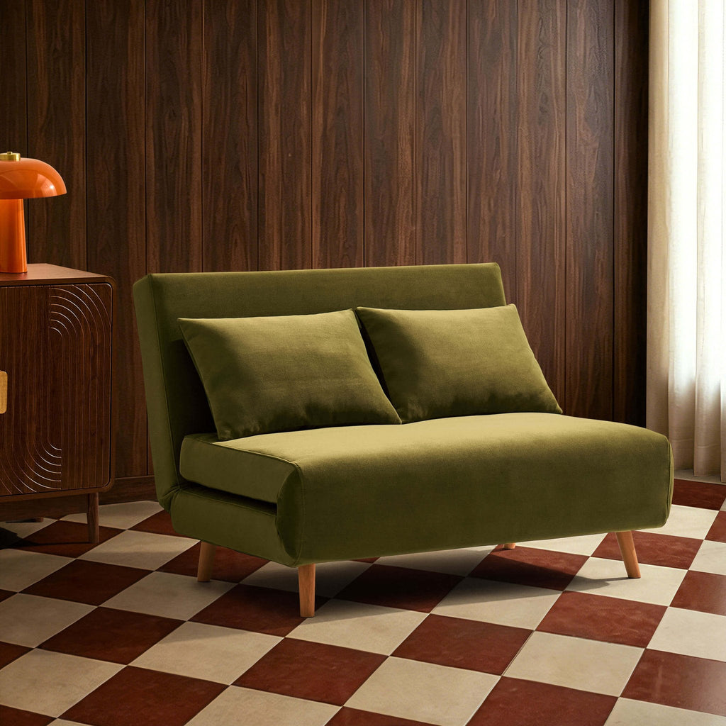 Seattle Double Click Clack Sofa Bed - Muted Moss — sofa bed from 2nd Time Around