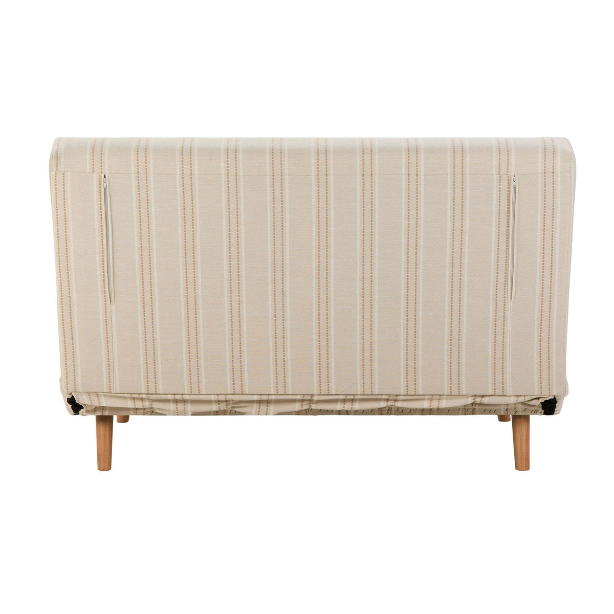 Seattle Double Click Clack Sofa Bed - Natural Stitched Stripe — view 6
