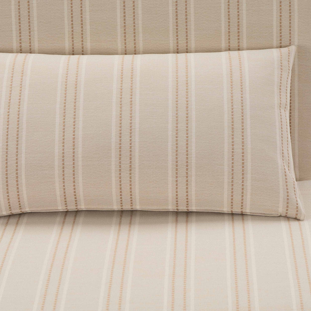 Seattle Double Click Clack Sofa Bed - Natural Stitched Stripe — view 7