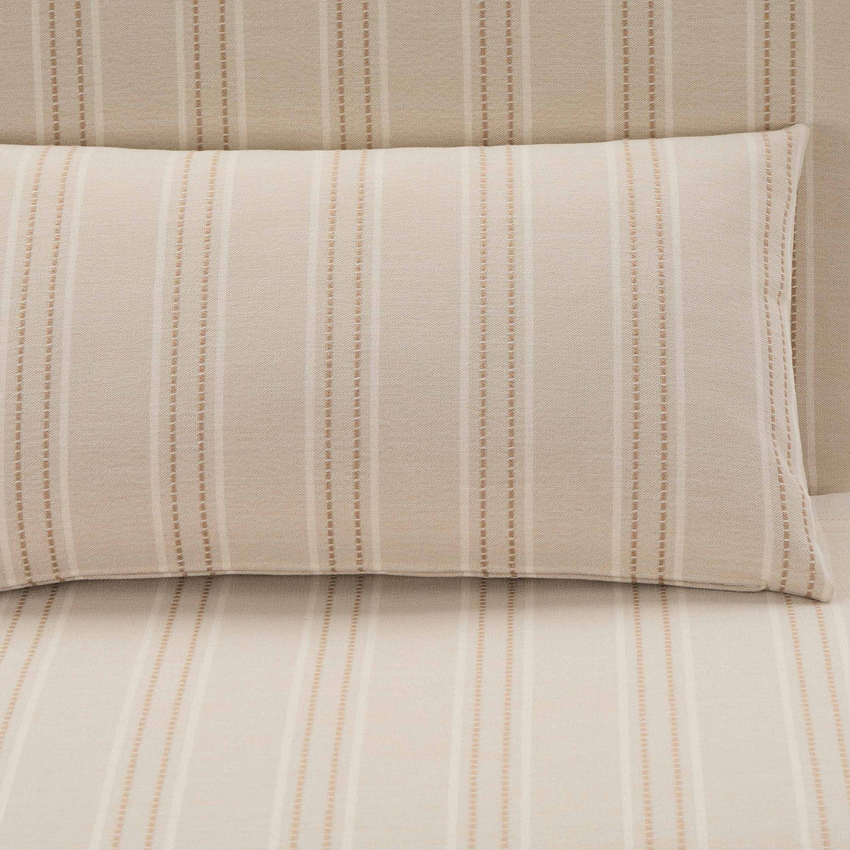 Seattle Double Click Clack Sofa Bed - Natural Stitched Stripe — view 7