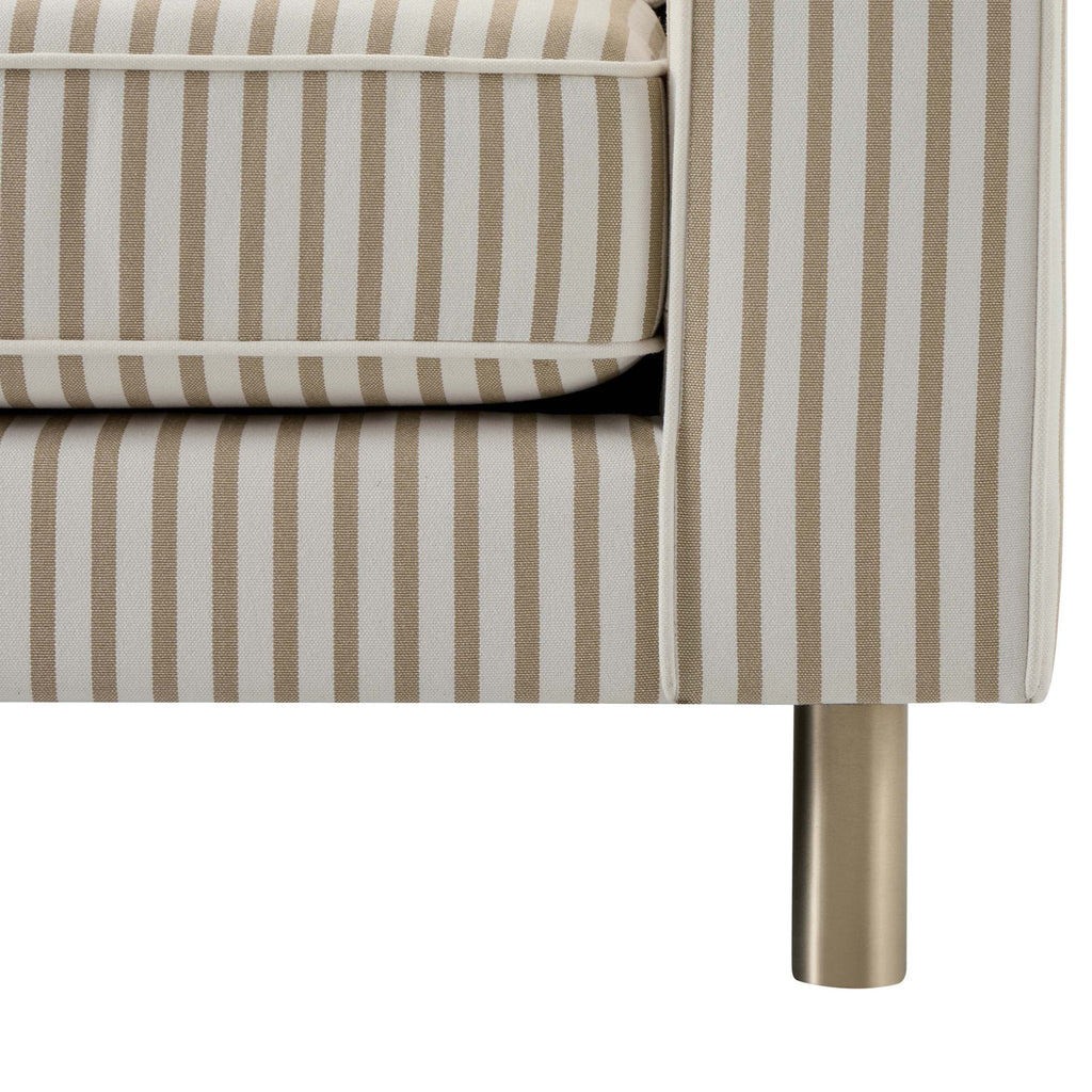 Soho 2 Seater Sofa - Sand Stripe — view 7