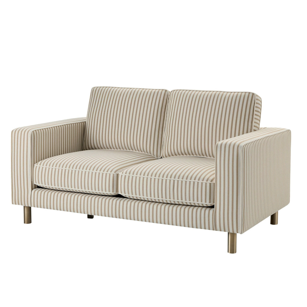 Soho 2 Seater Sofa - Sand Stripe — view 4
