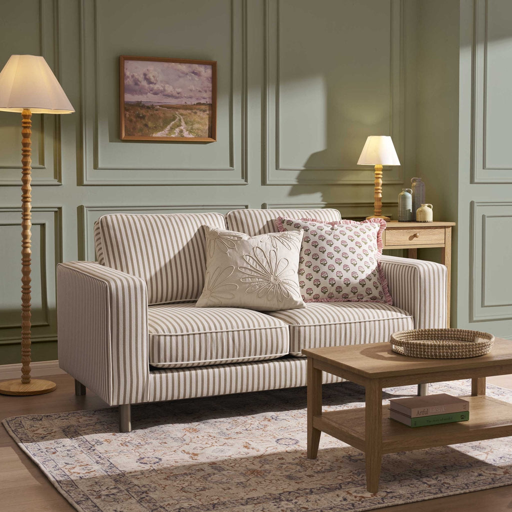 Soho 2 Seater Sofa - Sand Stripe — view 2