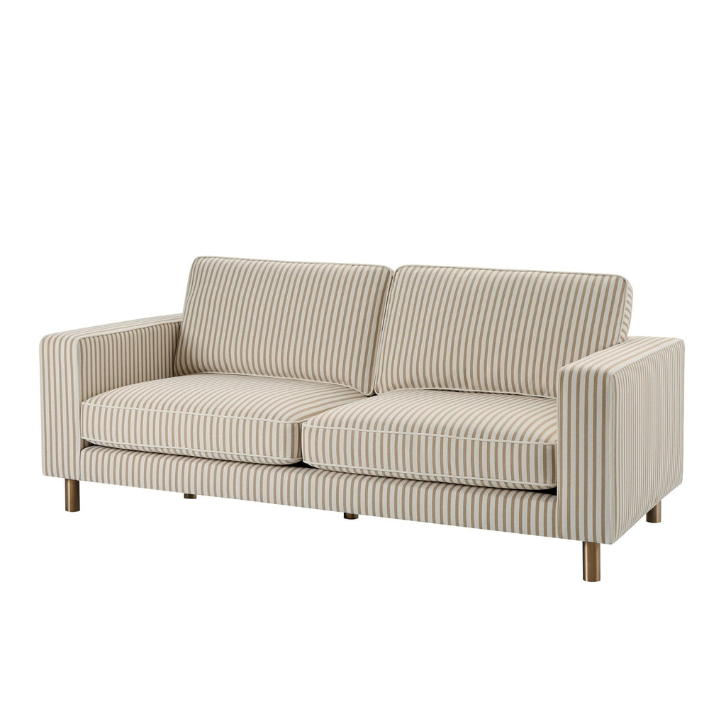 Soho 3 Seater Sofa - Sand Stripe — view 3