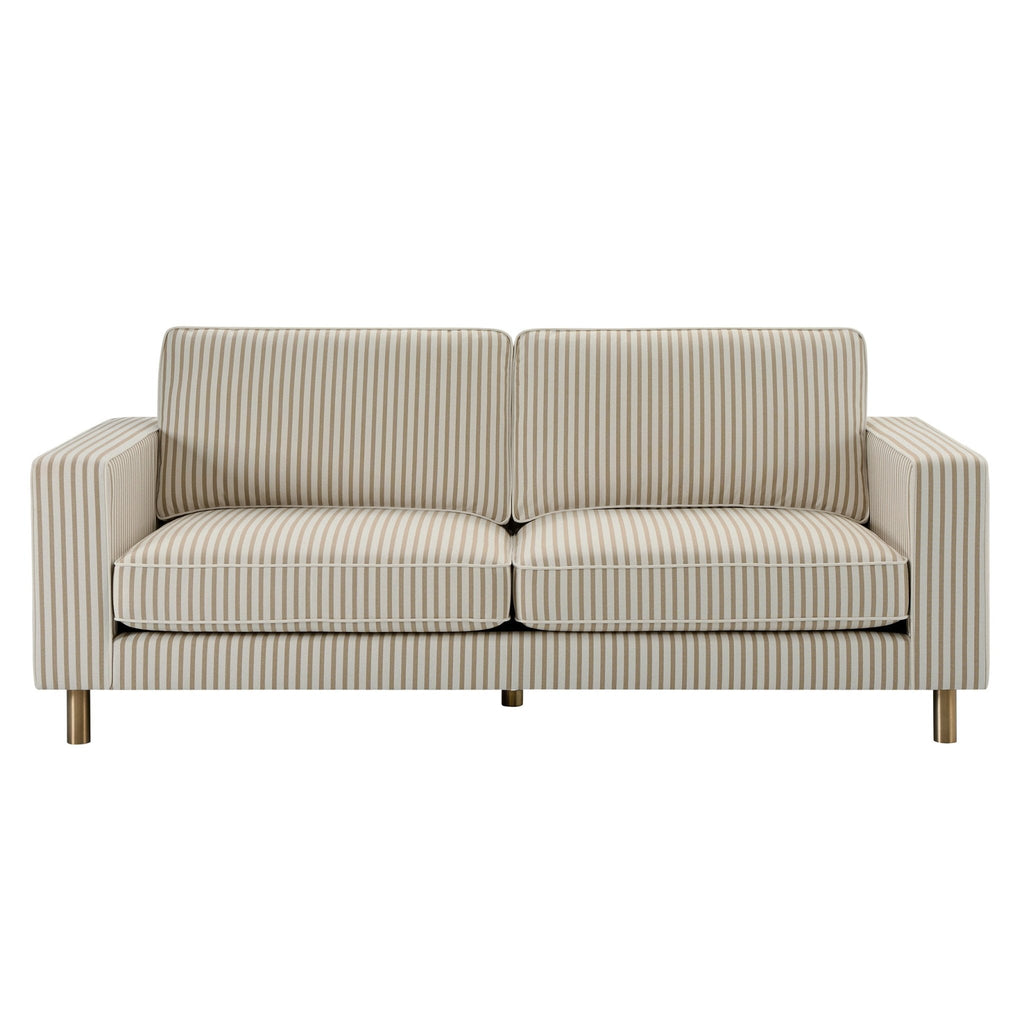 Soho 3 Seater Sofa - Sand Stripe — view 4