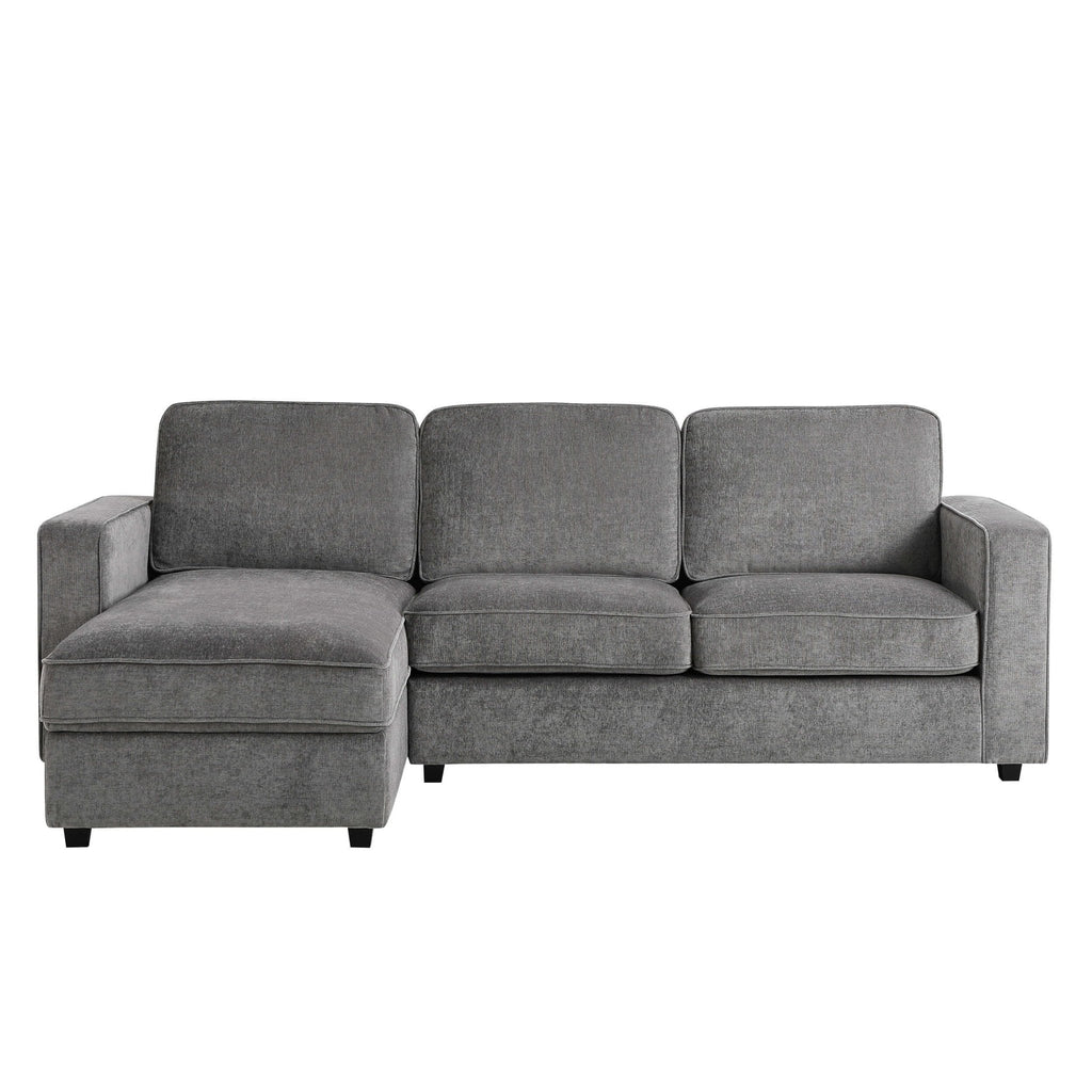 Soho Left Hand Storage Chaise Sofa - Grey — view 2