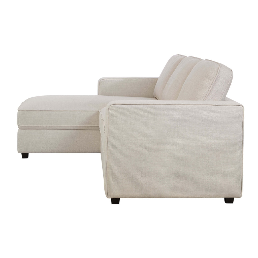 Soho Left Hand Storage Chaise Sofa - Beige — view 4