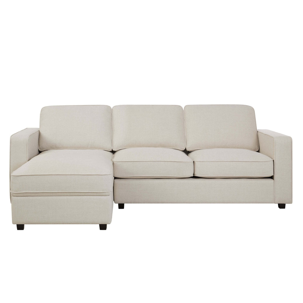 Soho Left Hand Storage Chaise Sofa - Beige — view 3