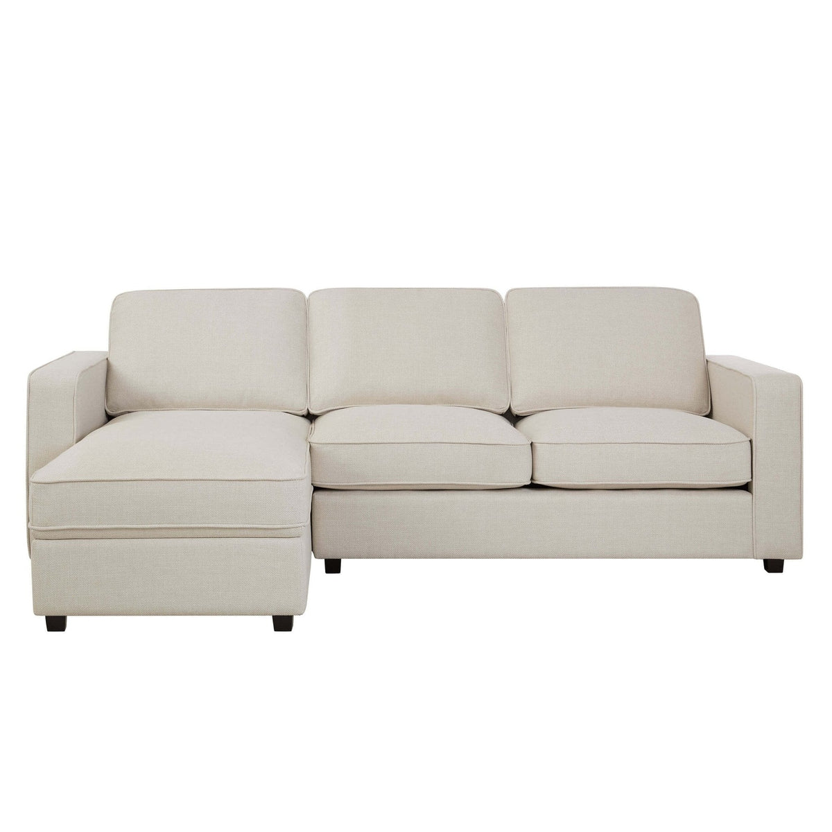Soho Left Hand Storage Chaise Sofa - Beige — view 3