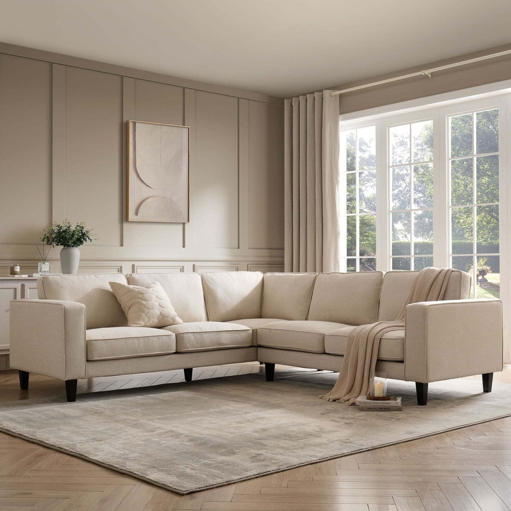 Soho Right Hand Corner Sofa - Beige — corner sofa from 2nd Time Around