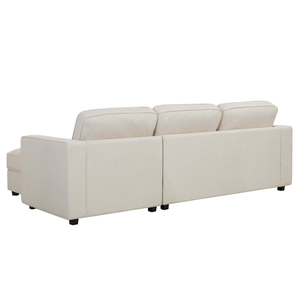 Soho Right Hand Storage Chaise Sofa - Beige — view 7