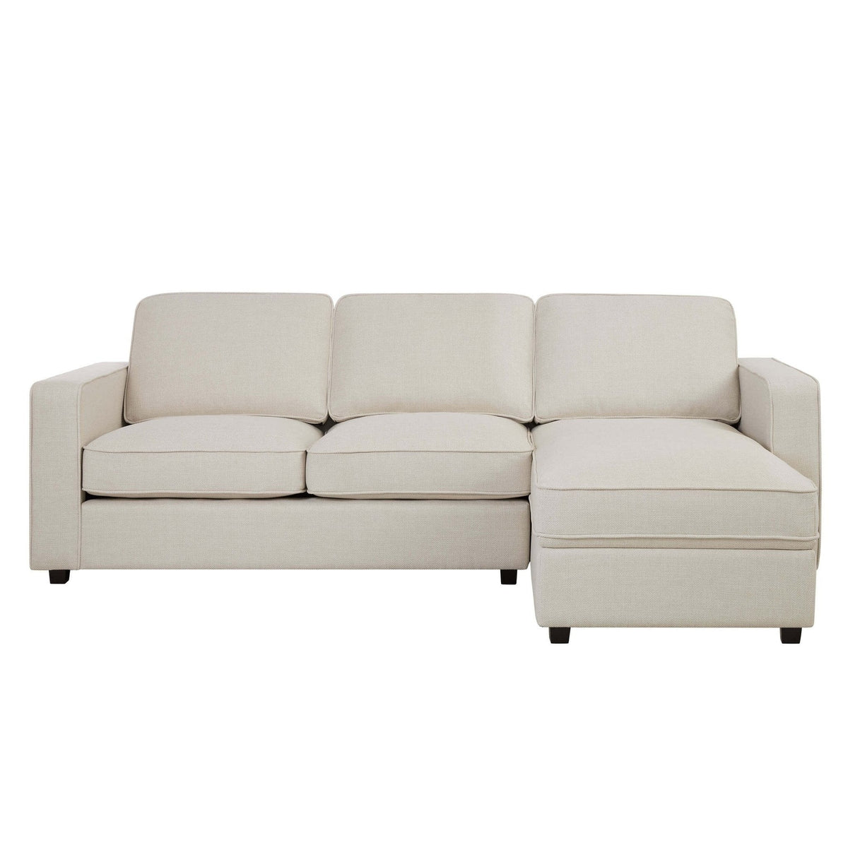 Soho Right Hand Storage Chaise Sofa - Beige — view 4