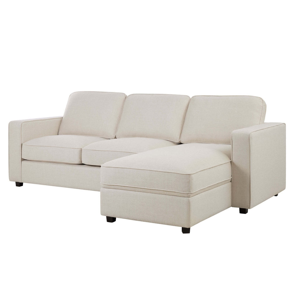 Soho Right Hand Storage Chaise Sofa - Beige — view 3
