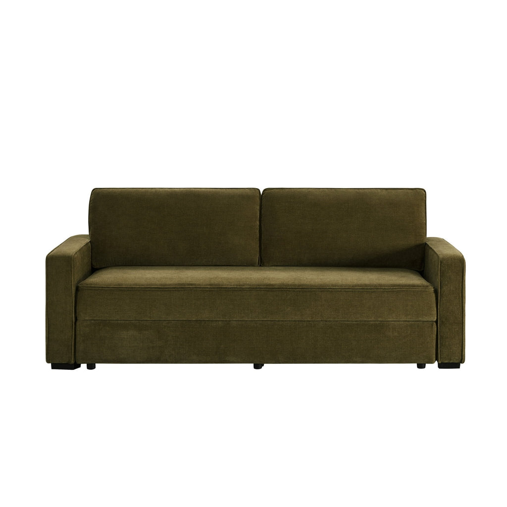 Soho Sofa Bed - Chenille Olive — view 4