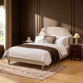 Surrey Bed Frame - Beige — bed frame from 2nd Time Around
