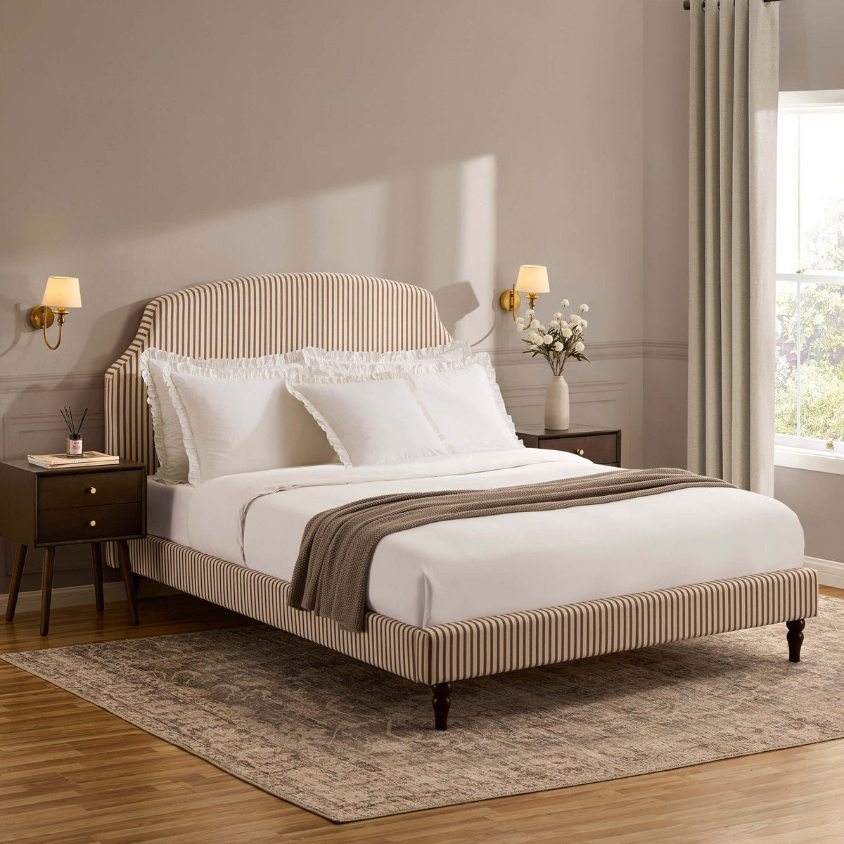 Surrey Bed Frame - Chocolate Stripe — view 2