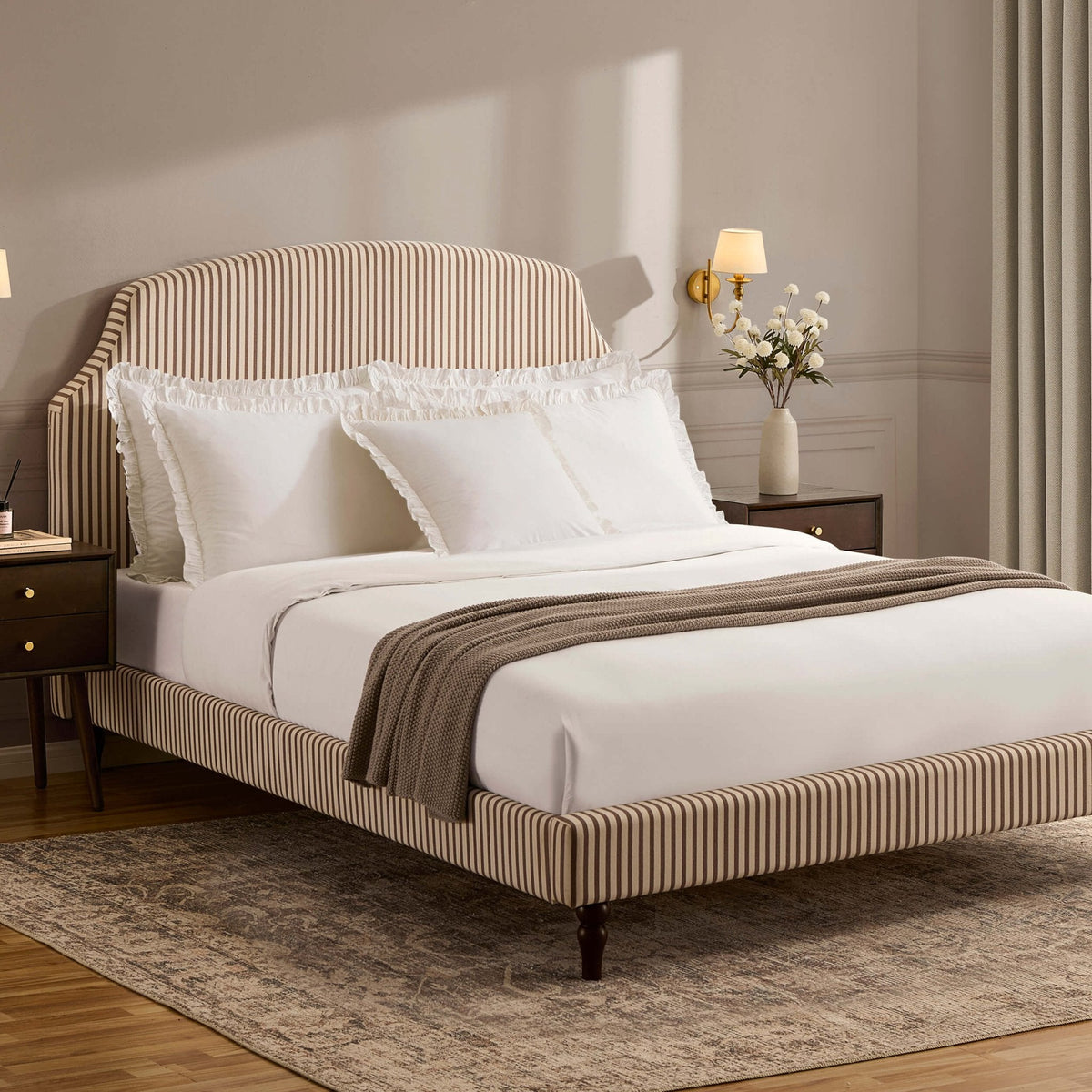 Surrey Bed Frame - Chocolate Stripe — view 3