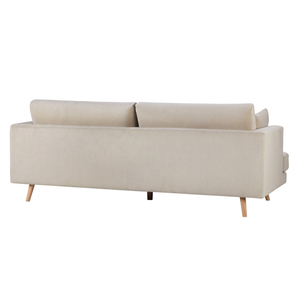 Sweden 3 Seater Sofa - Rib Ecru — view 7