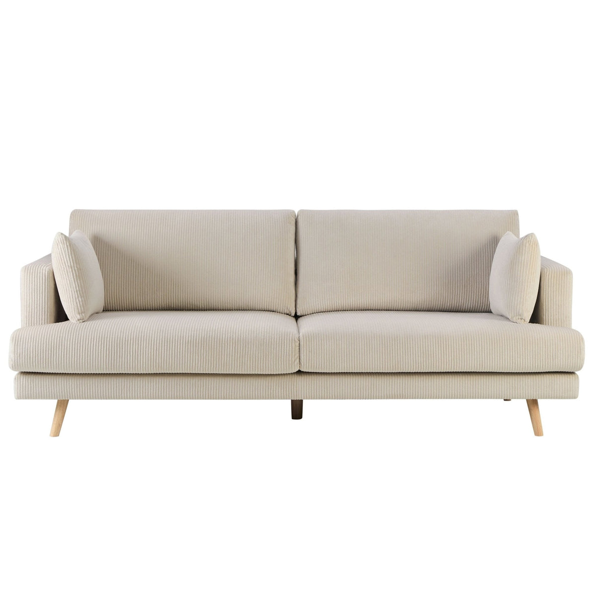 Sweden 3 Seater Sofa - Rib Ecru — view 4