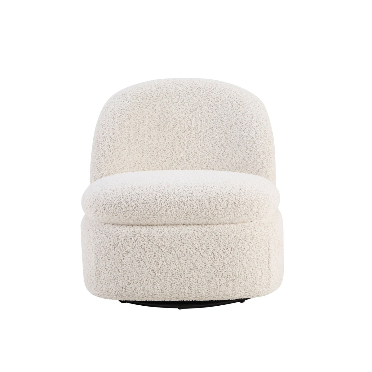 Tilly Swivel Accent Chair - Popcorn Teddy — view 2