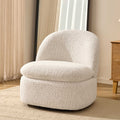 Tilly Swivel Accent Chair - Popcorn Teddy — armchair from 2nd Time Around