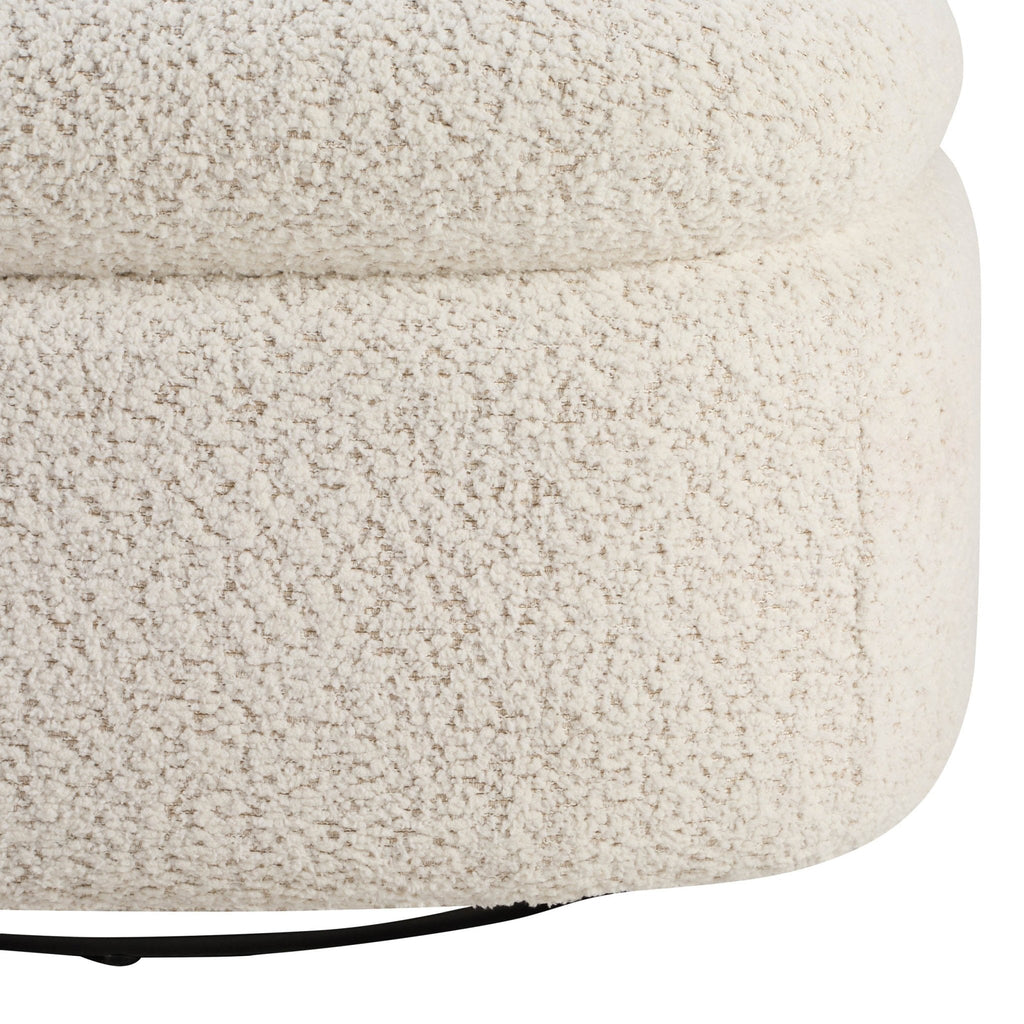Tilly Swivel Accent Chair - Popcorn Teddy — view 6