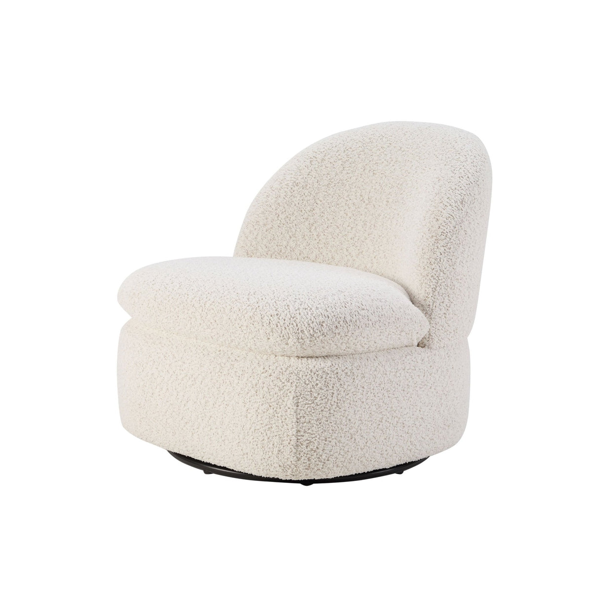 Tilly Swivel Accent Chair - Popcorn Teddy — view 3
