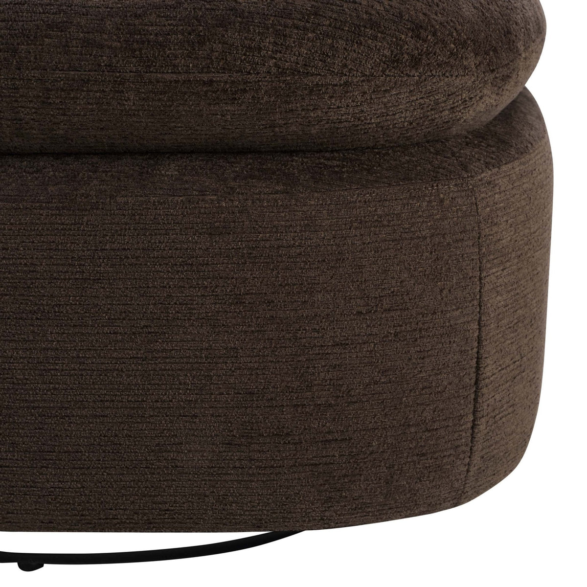Tilly Swivel Accent Chair - Textured Cappuccino — view 7