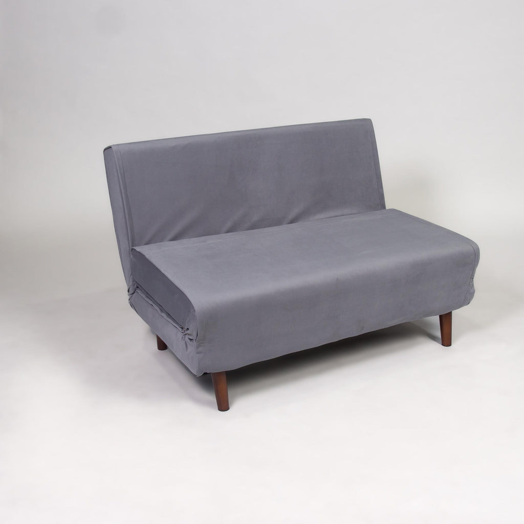 Una 2 Seater Double Sofa Bed - Grey Velvet — view 7