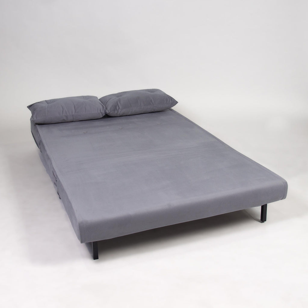 Una 2 Seater Double Sofa Bed - Grey Velvet — view 9