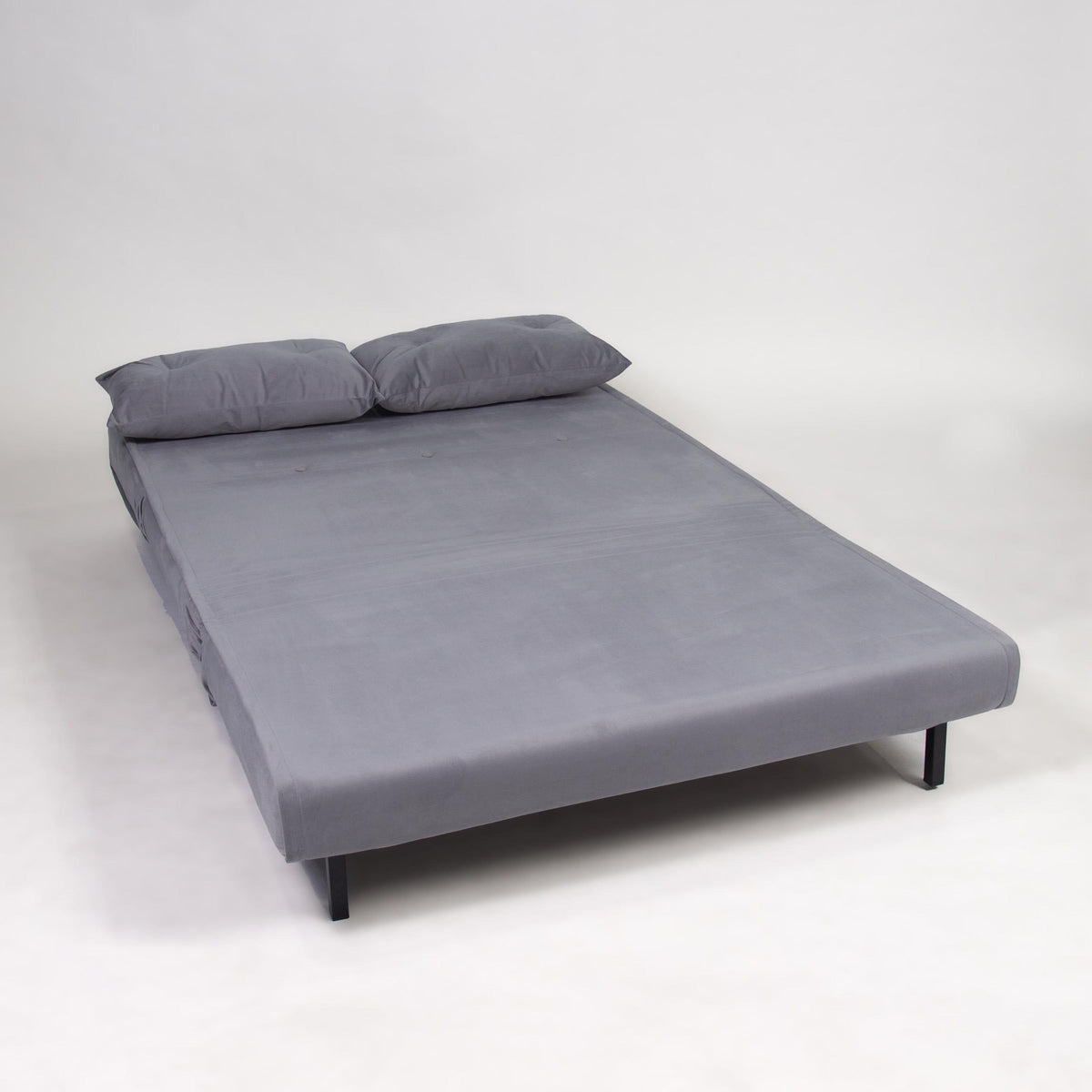 Una 2 Seater Double Sofa Bed - Grey Velvet — view 9