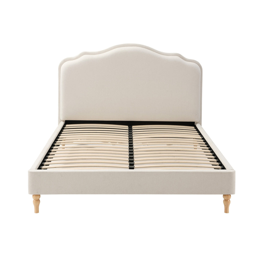 Wiltshire Bed Frame - Cream Linen — view 9