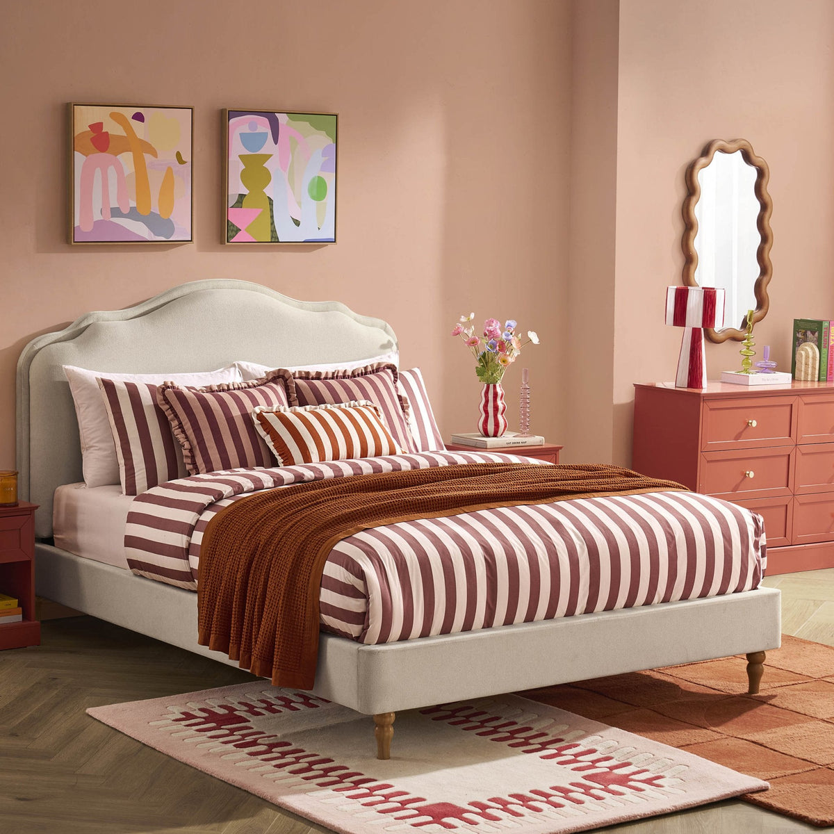 Wiltshire Bed Frame - Cream Linen — view 4